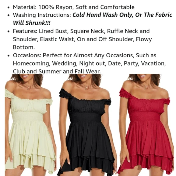 FOROLAV Ruffle Flowy Romper Dress - Picture 8 of 13